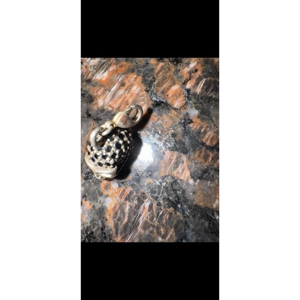 Thomas Sabo 925 Silver Skull Charm With Black Stones - Picture 5 of 7